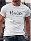 Χαμηλού Κόστους Γραφικά πουκάμισο ανδρών-Γραφική Γράμμα 1 2 3 Μπλουζάκι Casual στυλ Ανδρικά Γραφικός 65% πολυεστέρας 35% Cottton Πουκάμισο Πουκάμισο Κοντομάνικο Άνετο μπλουζάκι ΕΞΩΤΕΡΙΚΟΥ ΧΩΡΟΥ Καθημερινά Ανοιξη καλοκαίρι