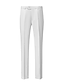 abordables Costumes Homme-Costumes de mariage blancs pour hommes, 3 pièces, couleur unie, coupe standard, simple boutonnage, un bouton, 2024