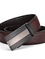 cheap Men&#039;s Belt-Men&#039;s Dress Belt Leather Belt Ratchet Belt Black Brown Cowhide Alloy Fashion Plain Daily Wear Going out Weekend