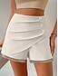 cheap Women&#039;s Pants-Women&#039;s Shorts White Fashion Casual Daily Short Comfort Plain S M L XL 2XL