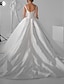 cheap Wedding Dresses-Royal Style Formal Wedding Dresses Ball Gown Square Neck Sleeveless Chapel Train Satin Bridal Gowns With Solid Color 2023