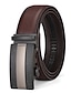 cheap Men&#039;s Belt-Men&#039;s Dress Belt Leather Belt Ratchet Belt Black Brown Cowhide Alloy Fashion Plain Daily Wear Going out Weekend