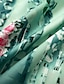 abordables Vestidos estampados-Mujer Vestido de Tanque Floral Graphic Frunce Bolsillo Cuello Barco Vestido Midi Diario Vacaciones Sin Mangas Verano Primavera
