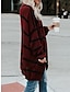 cheap Cardigans-Women&#039;s Cardigan Sweater Open Front Crochet Knit Acrylic Pocket Summer Spring Long Daily Going out Weekend Stylish Casual Soft Long Sleeve Striped Maillard Wine Beige S M L