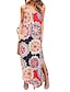 halpa yksinkertaiset mekot-Naisten Rento mekko Spagettiolkainmekko Slip Mekko Pitkä mekko Maxi mekko vedensininen Musta Keltainen Hihaton Puhdas väri Kesä Kevät V kaula-aukko Perus 2023 S M L XL XXL