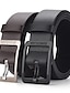 cheap Men&#039;s Belt-Men&#039;s Faux Leather Belt Frame Buckle Black Coffee Alloy Retro Traditional Plain Daily Wear Going out Weekend