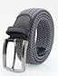 cheap Men&#039;s Belt-Men&#039;s Belt Simple Casual Polyester Stretch Knit Buckle Belt Fashionable Gift For Boyfriend And Father