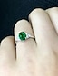 זול צמידים-1 pc טבעת טבעת מתכווננת For בגדי ריקוד נשים זירקונה מעוקבת ירוק רחוב פגישה (דייט) סגסוגת