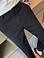 preiswerte Anzughose-Herren Anzughosen Hose Hosen Anzughose Tasche Glatt Komfort Atmungsaktiv Outdoor Täglich Ausgehen Waffelstoff Modisch Brautkleider schlicht Schwarz Weiß