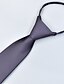 abordables Cravates &amp; Noeuds Papillons Homme-Homme Cravates Zip cravate Hommes Cravates Cravate à glissière Cravate fine Prétiré Noeud Plein Mariage Fête d&#039;anniversaire
