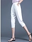 billige bukser til kvinder-kvinders capri kjole bukser sort hvid høj talje mode streetwear gade dagligt dagligt slid lomme kalvlængde komfort almindelig m l xl 2xl 3xl