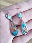 cheap Earrings-Women&#039;s Earrings Ethnic Style Outdoor Color Block Earring