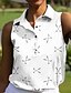 cheap Designer Collection-Women&#039;s Golf Polo Shirt Golf Clothes White Pink Blue Sleeveless Sun Protection Lightweight T Shirt Top Ladies Golf Attire Clothes Outfits Wear Apparel