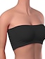 abordables Tops y pantalones de dormir para mujer-Mujer Tops Color puro Moda caliente Confort Hogar Calle Diario Nailon Transpirable Bandeau Sin Mangas Verano Primavera Negro Blanco