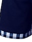 billige klassisk polo-Herre Button Up Poloer Golftrøje Afslappet Ferie Knaphul Kortærmet Mode Basale Farveblok Klassisk Sommer Regulær Aske Vin Hvid Mørk Navy Button Up Poloer