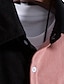 cheap Men&#039;s Casual Shirts-Men&#039;s Casual Shirt Flannel Shirt Pink Wine Purple Green khaki Short Sleeves Color Block Lapel Street Vacation Basic Clothing Apparel Fashion Leisure