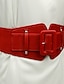 levne Dámské pásky-Dámské Korzetový pásek PU kůže Spona s hrotem Jednoduchý Formální Vintage Retro Práce Denní Levhart Černá Červená Béžová