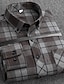 Χαμηλού Κόστους Ανδρικά πουκάμισα-Ανδρικά Επίσημο Πουκάμισο Πουκάμισο με κουμπιά Έλεγχος πουκάμισο Πουκάμισο με γιακά Α B C Μακρυμάνικο Καρό Γιακάς Άνοιξη Χειμώνας Γάμου Ρουχισμός Εργασίας Ρούχα Κουμπί-Κάτω