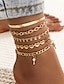 cheap Anklets-Women&#039;s Fashion Outdoor Heart Anklet