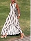 preiswerte Bedruckte Kleider-Damen Tank-Top Kleid Geometrisch Bedruckt Gespaltener Hals Maxikleid Urlaub Ärmellos Sommer Frühling