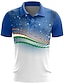 baratos Roupas de golfe masculinas-Homens Camisa polo de caminhada Prata Vermelho Preto Manga Curta Proteção Solar Proteção Solar UV Blusas Roupas de golfe, roupas, roupas, roupas