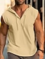 cheap Tank Tops-Men&#039;s Tank Top Vest Top Undershirt Sleeveless Shirt Plain Hooded Outdoor Going out Sleeveless Clothing Apparel Fashion Designer Muscle