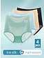 preiswerte Unterhosen-Damen Höschen 4 Stück Einfarbig Unterbekleidung Heim Nylon Sommer Zufällige Farben