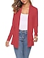 cheap Cardigans-Women&#039;s Cardigan Sweater V Neck Crochet Knit Polyester Pocket Summer Spring Halloween Daily Going out Stylish Casual Soft Long Sleeve Solid Color Yellow Red Royal Blue S M L