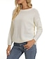 cheap Cardigans-Women&#039;s Pullover Sweater Jumper Cardigan Sweater Crew Neck Ribbed Knit Acrylic Button Summer Spring Daily Going out Weekend Stylish Casual Soft Long Sleeve Solid Color Black White Pink S M L