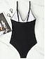 cheap One-piece swimsuits-Women&#039;s Swimwear One Piece Swimsuit Ruched Criss Cross Polka Dot Strap Stylish Bathing Suits