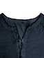 billige Casual T-skjorter for menn-Herre Henly-skjorte T-skjorte عادي Henley Gate Feriereise Kort Erme Klær Mote Designer Grunnleggende