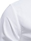 رخيصةأون زر قميص الرجال-رجالي قميص زر حتى القميص قميص غير رسمي أبيض أزرق ملكي أزرق أخضر داكن برتقالي كم طويل Lapel شارع عطلة أساسي ملابس موضة وقت الفراغ
