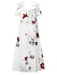 Χαμηλού Κόστους Print Φορέματα-γυναικείο φόρεμα swing μάξι μακρύ φόρεμα μπεζ κοντομάνικο λουλουδάτο κρύο στάμπα ώμου φθινόπωρο καλοκαίρι v λαιμόκοψη κομψό casual μοντέρνο 2022 3xl