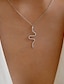 cheap Necklaces &amp; pendants-1PC Chain Necklace Long Necklace For Women&#039;s Daily Alloy Snake Snake