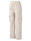 cheap Women&#039;s Cargo Pants-Women&#039;s Cargo Pants Pants Trousers Pocket High Waist Full Length ArmyGreen Summer