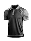 cheap Men&#039;s Active Tees &amp; Tanks-Men&#039;s Golf Polo Shirt Dark Grey Army Green Dark Navy Short Sleeve Sun Protection Moisture Wicking Top Summer Golf Attire Clothes Outfits Wear Apparel