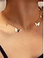 abordables Colliers et pendentifs-Femme Colliers Mode Extérieur Papillon Collier
