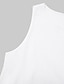 رخيصةأون فساتين عادية-المرأة خط اللباس ميدي اللباس أزرق أبيض رمادي أصفر بلا أكمام بلون جيب الربيع الصيف جولة الرقبة الأساسية الساخنة فضفاضة 2023 s ml xl xxl