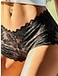 cheap Sexy Lingerie-Women&#039;s Sexy Lingerie Panties Pure Color Lovers Hot Home Bed Polyester Breathable Summer Spring Black White