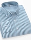 cheap Men&#039;s Dress Shirts-Men&#039;s Dress Shirt Oxford Shirt Light Blue Pink Blue Short Sleeve Stripe Turndown Spring &amp;  Fall Office &amp; Career Going out Clothing Apparel Basic
