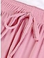 cheap Basic Women&#039;s Bottoms-Women&#039;s Wide Leg Chinos Pants Trousers Plain Baggy Full Length Micro-elastic Mid Waist Streetwear Lightweight Outdoor Causal Black Pink S M Summer Spring