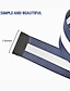 levne Pánské opasky-pánský nylonový pásek snadno nastavitelná dvojitá kroužková přezka golfový pásek černý ležérní unisex web plátno pásek kovová taktická přezka módní hladký pruhovaný