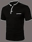 preiswerte klassisches Polo-Herren Poloshirt Golfhemd Strasse Casual Ständer Kurzarm Modisch Basic Glatt Klassisch Sommer Regular Fit Marineblau Schwarz Weiß Rot Poloshirt