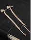 Χαμηλού Κόστους Σκουλαρίκια-γυναικεία σκουλαρίκια μόδας ζιρκονία μακριά φούντα πολυγωνικά καρφωτά σκουλαρίκια με διαμάντια για την ημέρα του Αγίου Βαλεντίνου, δώρο για τη γιορτή της μητέρας