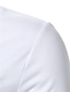 お買い得  ジップポロシャツ-男性用 ポロシャツ クォータージップポロ ワーク デイリーウェア ラペル 長袖 ファッション 快適 カラーブロック ポケット ジッパーを閉める 夏 春 レギュラー ホワイト ポロシャツ