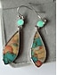 cheap Earrings-Women&#039;s Earrings Ethnic Style Outdoor Color Block Earring