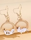 preiswerte Ohrringe-1 Paar Tropfen-Ohrringe For Damen Strasse Geschenk Verabredung Aleación Klassisch Katze MOON