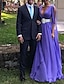 billiga Aftonklänningar-a-line gästklänningar för bröllop maxiklänning bröllopsfestklänning svart slips golvlängd långärmad v-hals höst bröllopsgäst chiffong med bälte 2024