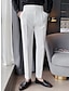 tanie Sukienka spodnie-Męskie Garnitury Spodnie Plisowane spodnie Spodnie garniturowe Spodnie Gurkha Wysoki wzrost Równina Komfort Oddychający Na zewnątrz Codzienny Wyjściowe Zabytkowe Elegancja Czarny Biały
