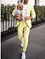 olcso Öltönyök-nárcisz férfi strand esküvői lenvászon öltönyök 2 részes egyszínű, testre szabott egymellű, egygombos 2024